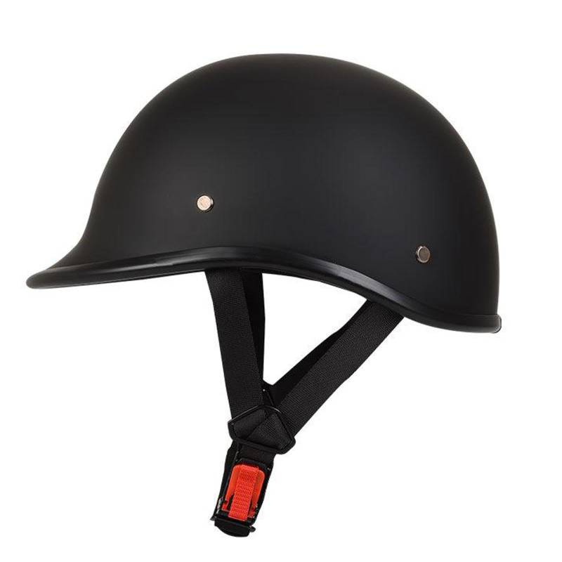 großer Kopfumfang Motorrad Halbhelme Gehirn Kappe Halbschale Jet Helm Scooter Helm Retro Helme Männer und Frauen Erwachsene für Cruiser Chopper Biker Moped ECE Zulassung,#3-M(57-58CM) von NIKSHI