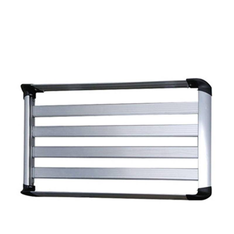 DachträGer,DachträGer Universal 130x90cm Aluminium-Auto-Top-Hitch-montierter Fracht-Träger-Rack-Gepäckkorb mit Montierteilen Silber Farbe oder schwarze Farbe (Color : Silver 100X90CM) von NIMUDU