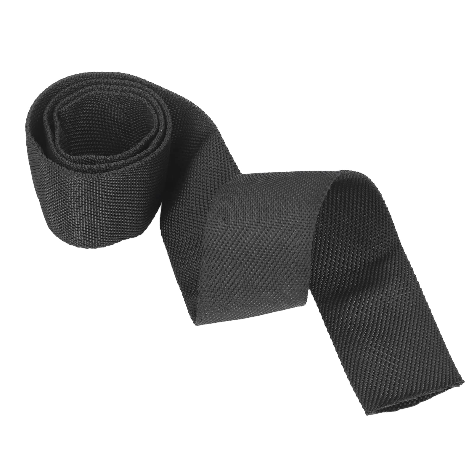 NINESHE Windenseilschutz, Schwarze Universal Kabelhülle für Trolling Motoren, Schwarze Polyester Windenseil Schutzhülle für 5 cm Breites Windenseil (1M) von NINESHE