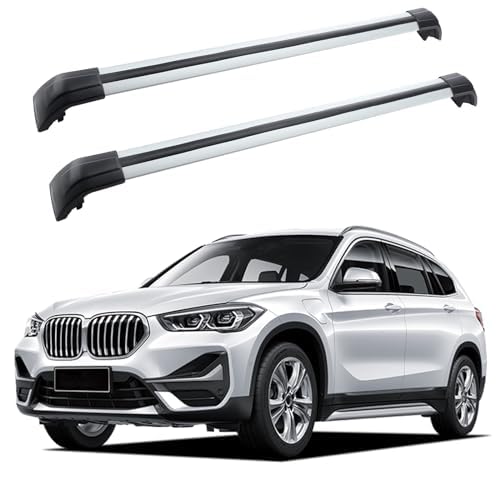 Dachträger für Autos 2 Stück Auto-Dachträger, for BMW IX3 G08 iX3 2020–2024, Dachträger, Querträger, Gepäckträger, Transportträger, Aluminium, Diebstahlsicher, abschließbar, C(A) von NINHFTDROU