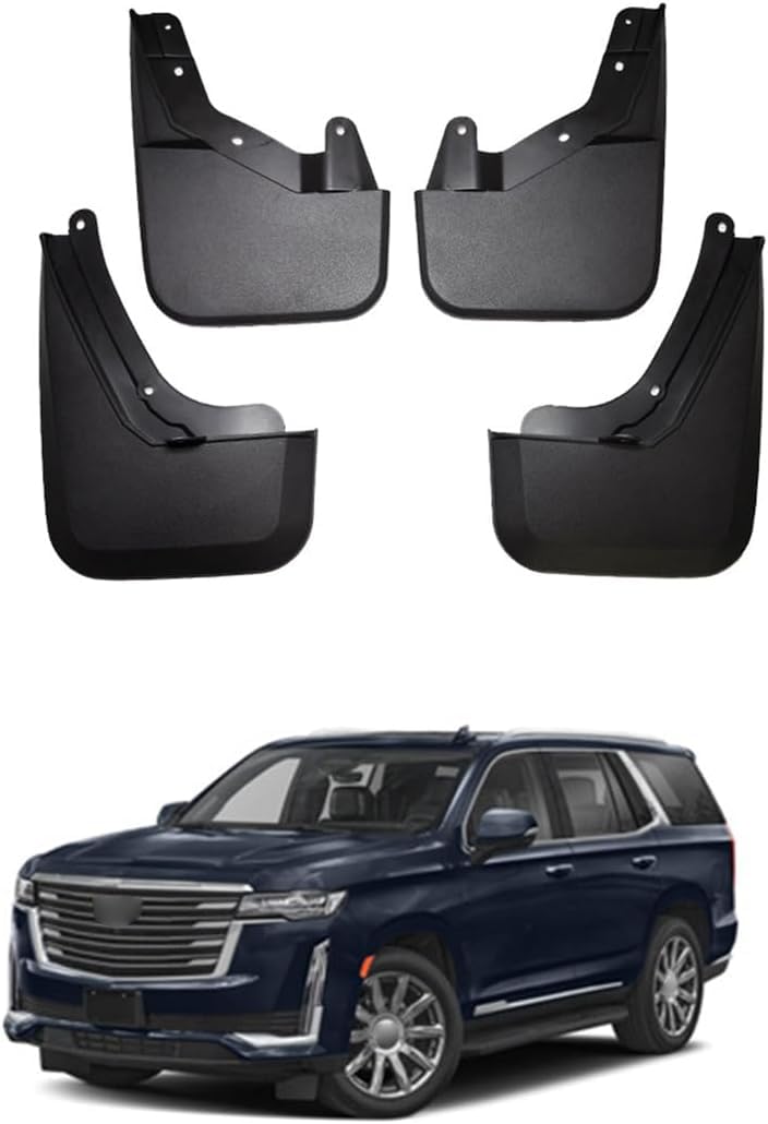 4 Stück Auto Schmutzfänger für C-adillac Escalade 2007-2024, Vorne Hinten Schmutzfänger Protection Styling Zubehör Spritzschutz,B-2021-2024 von NINQ