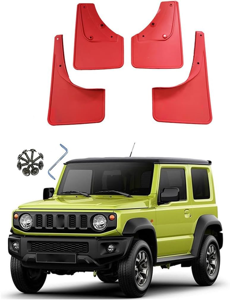 4 Stück Auto Schmutzfänger für S-uzuki Jimny HJ BJ64 BJ74 2019-2024, Vorne Hinten Schmutzfänger Protection Styling Zubehör Spritzschutz von NINQ