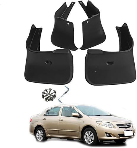 4 Stück Auto Schmutzfänger für T-oyota Corolla AE140 2007-2013, Vorne Hinten Schmutzfänger Protection Styling Zubehör Spritzschutz von NINQ