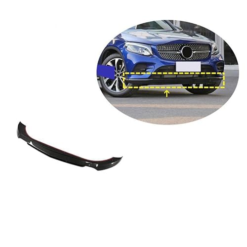 Auto Frontspoiler für M-ercedes-B-ENZ GLC Sport Edition 2015-2019/M-ercedes-B-enz GLC43 2015-2019, Kohlefaser-Look Frontspoiler, Wasserdicht, Verschleißfest, Stoßstangenverkleidung von NINQ