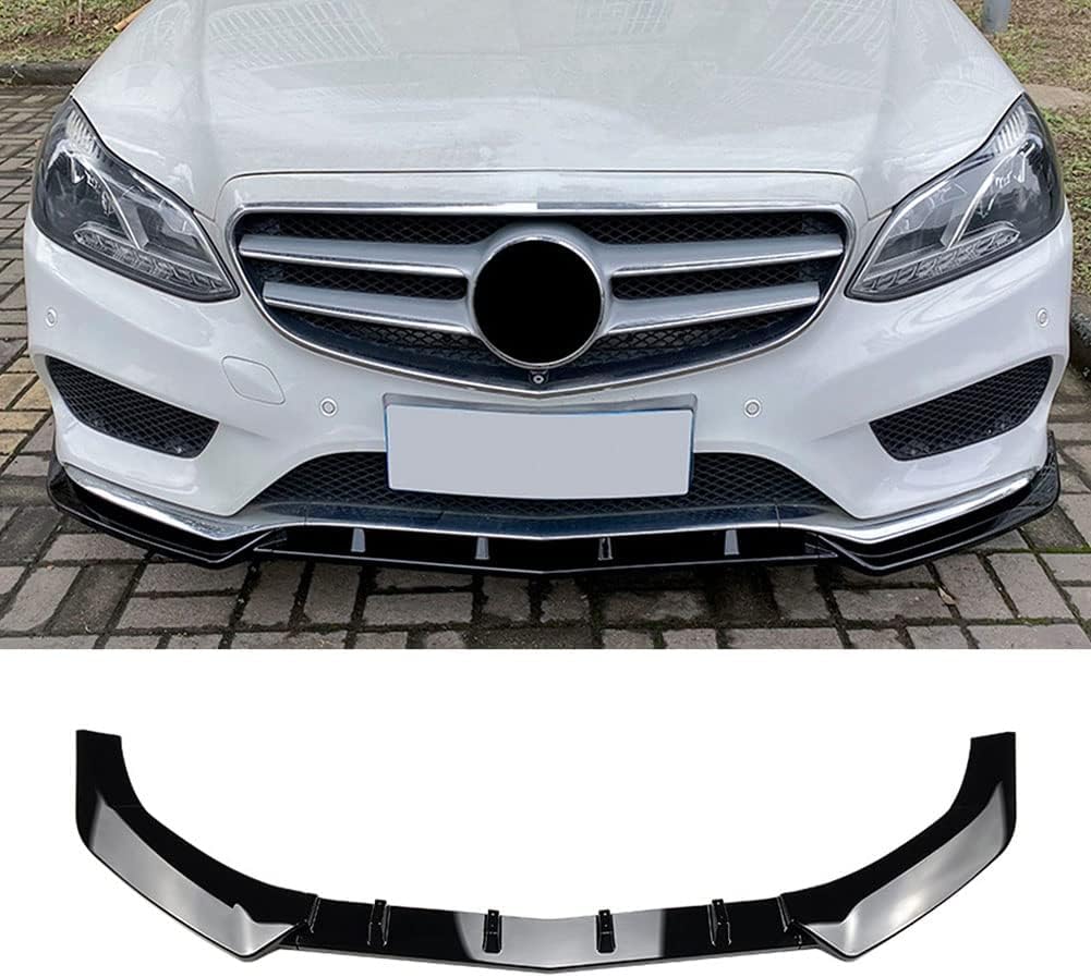 Auto Frontspoiler für M-ercedes-Benz E-Class W212 Facelift 2013-2015, Kohlefaser-Look Frontspoiler, Wasserdicht, Verschleißfest, Stoßstangenverkleidung,B von NINQ