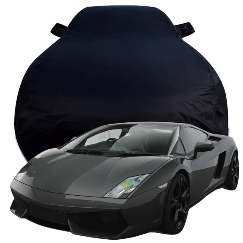 Autoabdeckung Kompatibel für Lamborghini Gallardo V10, Schnee/Kratzfest/Uv-Schutz Alles Wetter Oxford Schutzplane,Black von NINQ