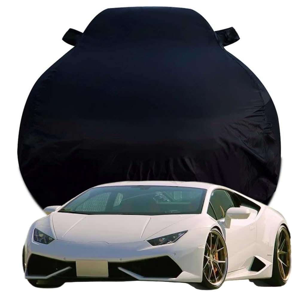 Autoabdeckung Kompatibel für Lamborghini Huracan, Schnee/Kratzfest/Uv-Schutz Alles Wetter Oxford Schutzplane,Black von NINQ