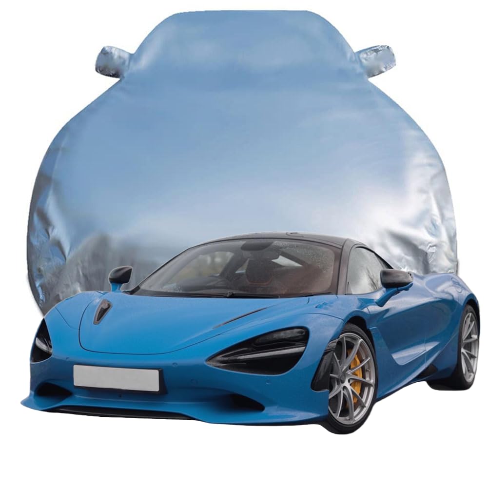 Autoabdeckung Kompatibel für Mclaren 750S, Schnee/Kratzfest/Uv-Schutz Alles Wetter Oxford Schutzplane,Silver von NINQ