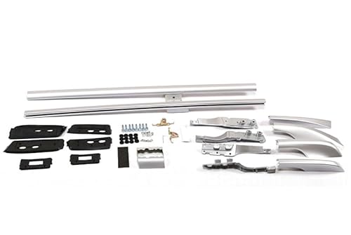 NINQ 2 Stück Auto Dachträger für Land Cruiser LC200 2008-2021 2022 2023 2024 2025, Aluminium Dachgepäckträger Vertikale Stange Dachreling Cargo Gepackträger Zubehör,B-Silver von NINQ