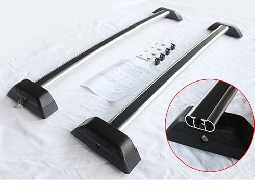 NINQ 2 Stück Auto Querträger Dachträger für Hummer H2/H3 2003-2012, Eloxiertem Aluminium Fahrradträger Dachboxen Offener Dachreling Dachgepäckablage von NINQ