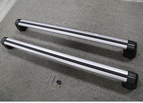 NINQ 2 Stück Auto Querträger Dachträger für Land Rover Discovery 5 2014-2023 2024 2025, Eloxiertem Aluminium Fahrradträger Dachboxen Offener Dachreling Dachgepäckablage,B-Silver von NINQ