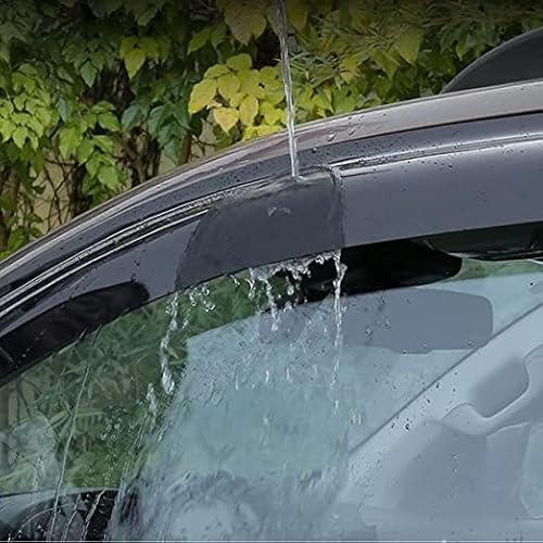 NINQ 4 StüCk Auto Windabweiser für B-MW X4 2014-2017, Autofenster Regenschutz Sonnenschutz Regenabweiser Anklebbare Deflektoren Guard Zubehör von NINQ