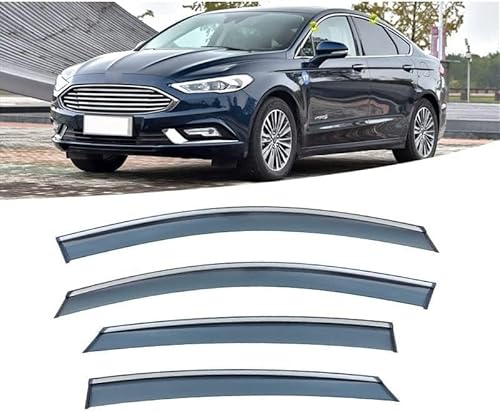 NINQ 4 StüCk Auto Windabweiser für F-ord Mondeo 2013-2021, Autofenster Regenschutz Sonnenschutz Regenabweiser Anklebbare Deflektoren Guard Zubehör von NINQ