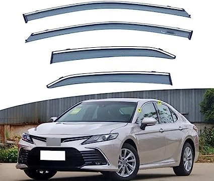 NINQ 4 StüCk Auto Windabweiser für T-oyota Camry XV70 2018-2022, Autofenster Regenschutz Sonnenschutz Regenabweiser Anklebbare Deflektoren Guard Zubehör von NINQ