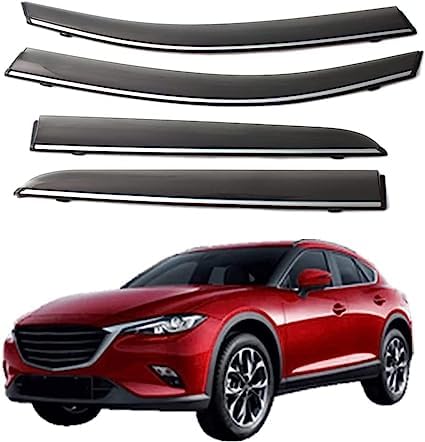 NINQ 4 Stück Auto Windabweiser für Mazda CX-4 CX4 2016 2017 2018 2019 2020, Auto Fenstervisiere Regenschutz Wind Regenschutz Vent Shades Guard Deflector von NINQ