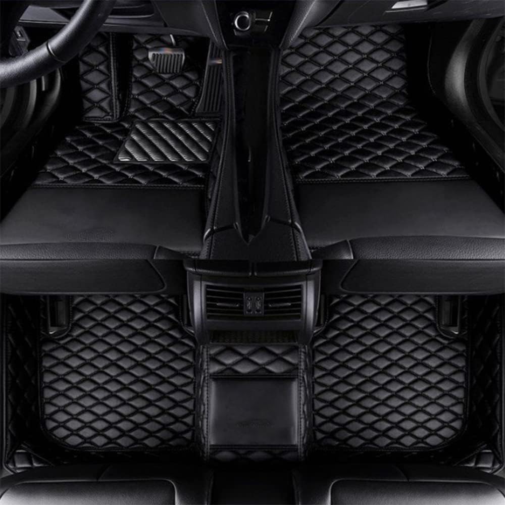 NINQ Auto Fußmatten für Peugeot 2008 2020 2021 2022 2023, Bodenmatte Leder Anti-Rutsch Wasserdicht Allwetter Automatten Protect Zubehör,A-Black von NINQ