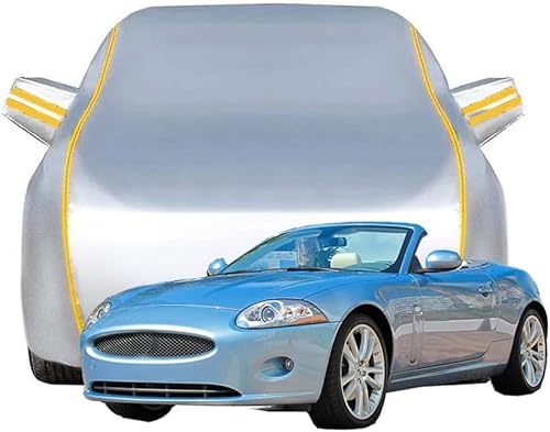 Vollgarage Autoabdeckung für Jaguar XK XK8 XKR 1997-2019 2020 2021 2022 2023, Schnee/Kratzfest/Uv-Schutz Alles Wetter Oxford Schutzhülle,C-Silver Style von NINQ