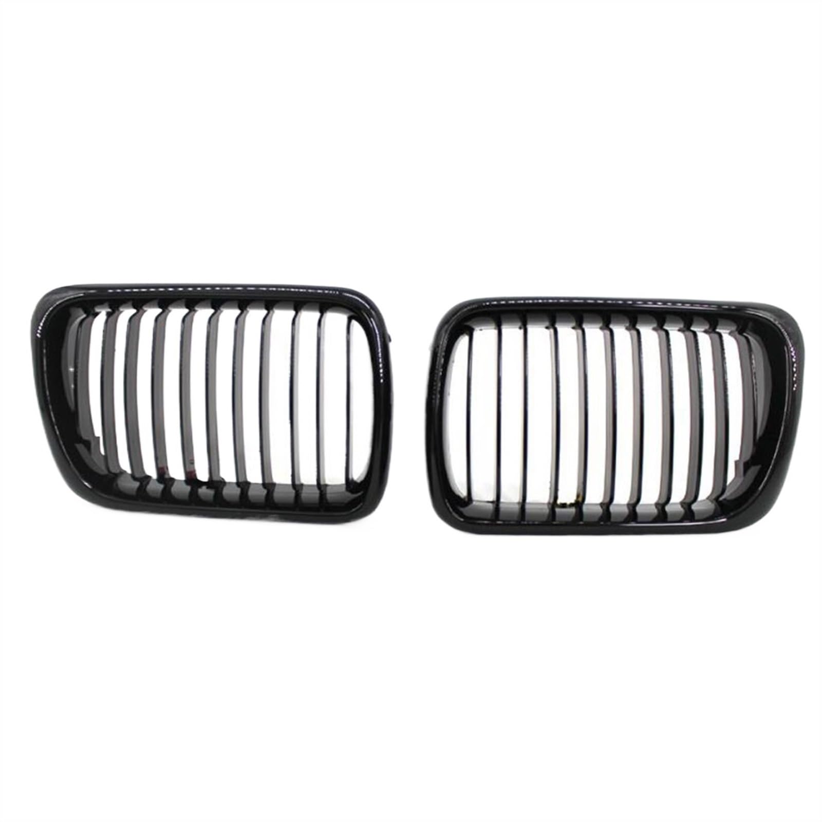 NIONGYN Auto Kühlergrill Kompatibel Mit 3er E36 318i 323i 325i 320i 328i 1997 1998 1999 Front-Ersatzhaube Nierengrill Auto-Frontkühlergrill(Gloss Black) von NIONGYN