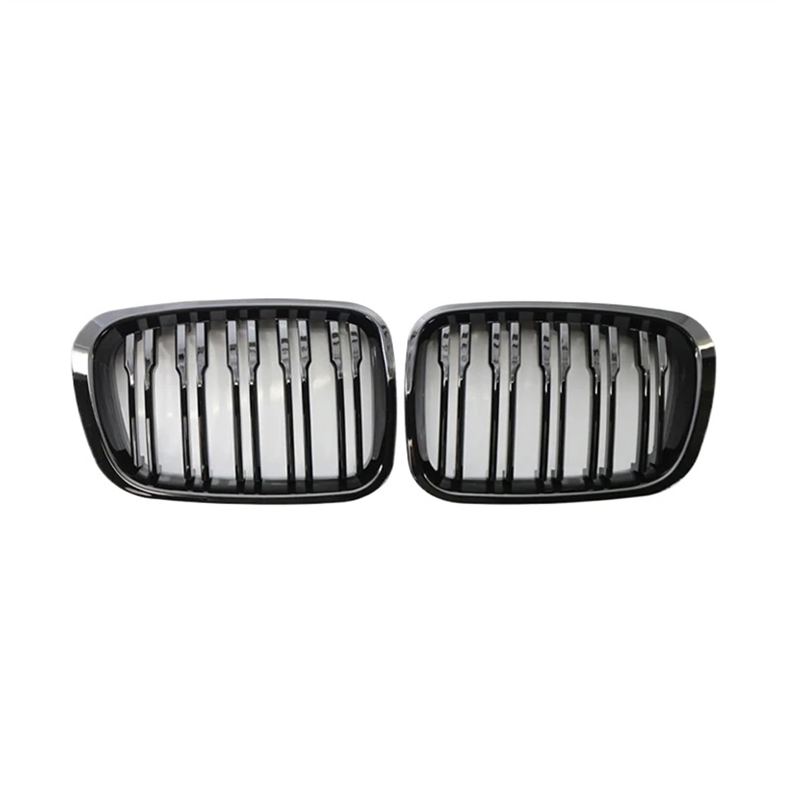 NIONGYN Auto Kühlergrill Kompatibel Mit 3er E46 1998 1999 2000 2001 Auto Frontstoßstange Nierengrill Glanzschwarz Racing Grills Frontkühlergrill von NIONGYN