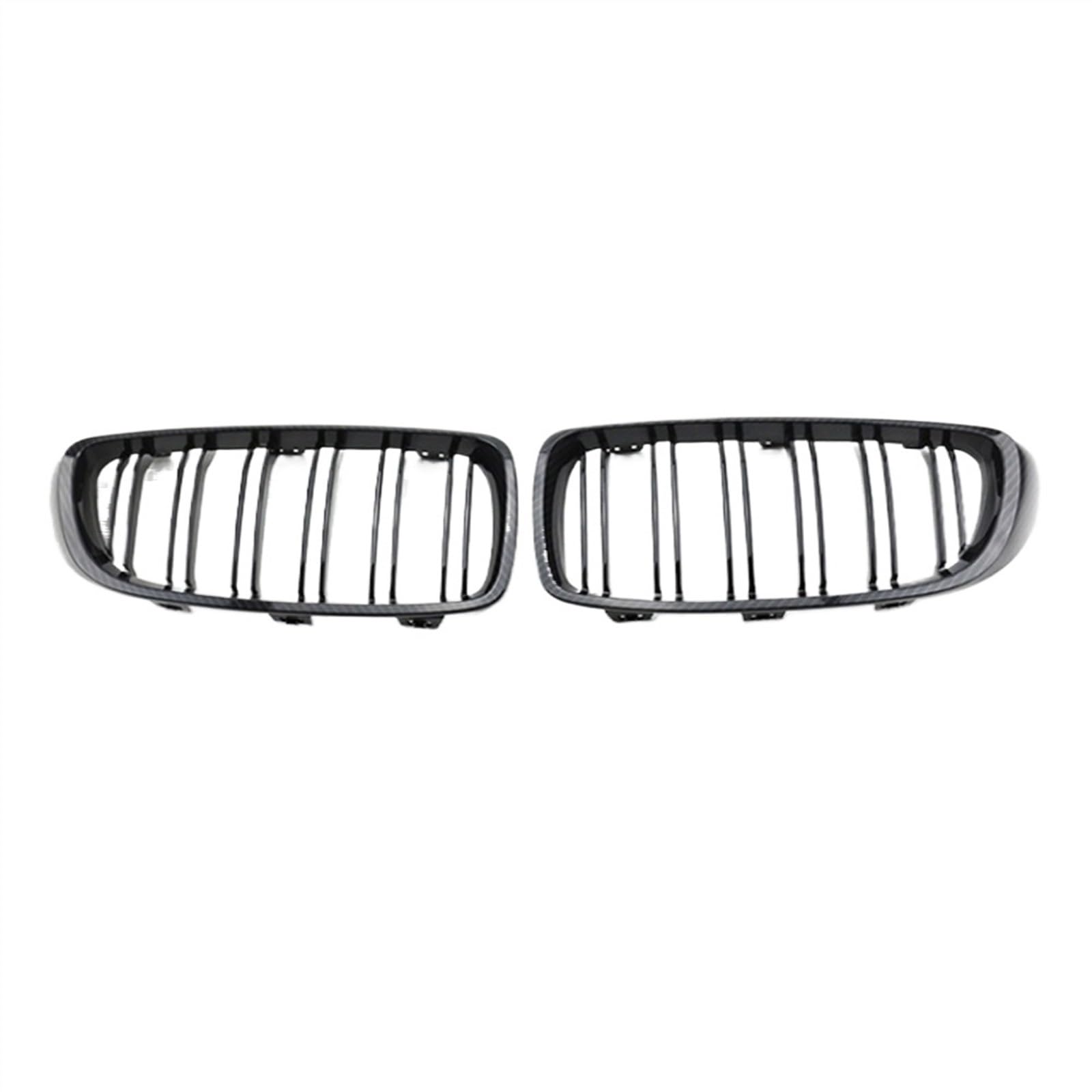 NIONGYN Auto Kühlergrill Kompatibel Mit 4er F32 F33 F36 M3 M4 F80 F82 F83 2014 2015 2016 2017 2018 2019 2020 Auto Frontstoßstangengrill Mesh Nierengrill(Carbon Fiber Look) von NIONGYN