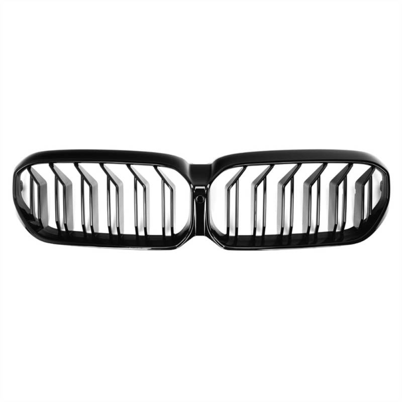 NIONGYN Auto Kühlergrill Kompatibel Mit 5er G30 530i 540i 550i F90 Für M5 2021 2022 2023 Schwarz Glänzend Front Nierengrill Facelift Racing Grills von NIONGYN