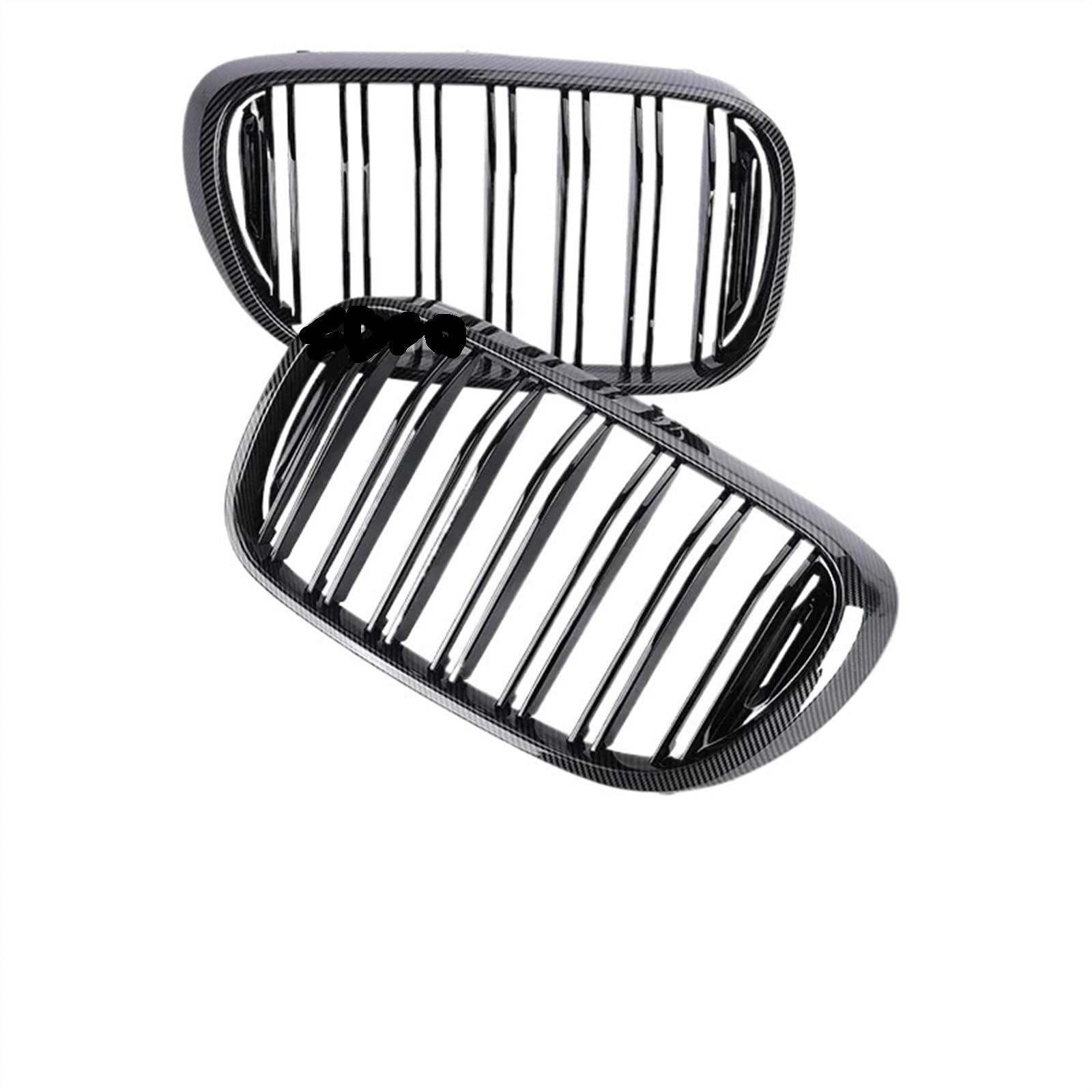 NIONGYN Auto Kühlergrill Kompatibel Mit 7er G11 G12 2015 2016 2017 2018 2019 Auto Untere Ansaugung Frontstoßstange Nieren-Refting-Grill Renngitter Teile(Dual Carbon Look) von NIONGYN