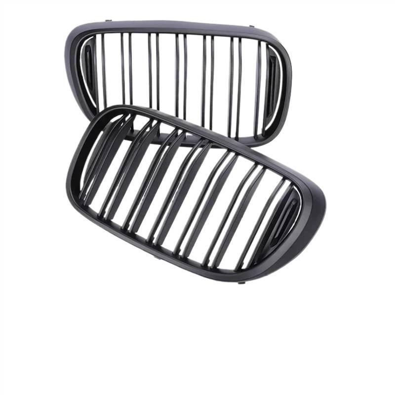 NIONGYN Auto Kühlergrill Kompatibel Mit 7er G11 G12 2015 2016 2017 2018 2019 Auto Untere Ansaugung Frontstoßstange Nieren-Refting-Grill Renngitter Teile(Dual Matte Black) von NIONGYN