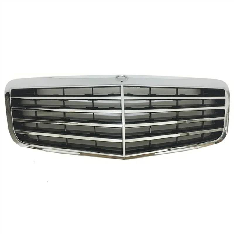 NIONGYN Auto Kühlergrill Kompatibel Mit Benz Für E-Klasse W211 E200 E230 E240 E280 E350 2002 2003 2004 2005 2006 2007 2008. Auto-Stoßfänger-Netz-Fronteinlass-Kühlergrill(2006-2008) von NIONGYN