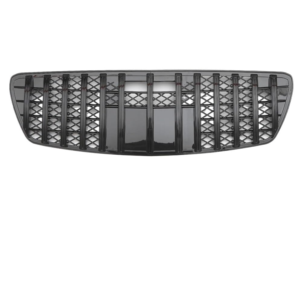 NIONGYN Auto Kühlergrill Kompatibel Mit Benz Für E-Klasse W211 E320 E350 E500 E63 2003 2004 2005 2006 2007 2008 2009 Auto Obere Mitte Mesh Stoßstangengitter Dekoration(B Black,2003-2006) von NIONGYN