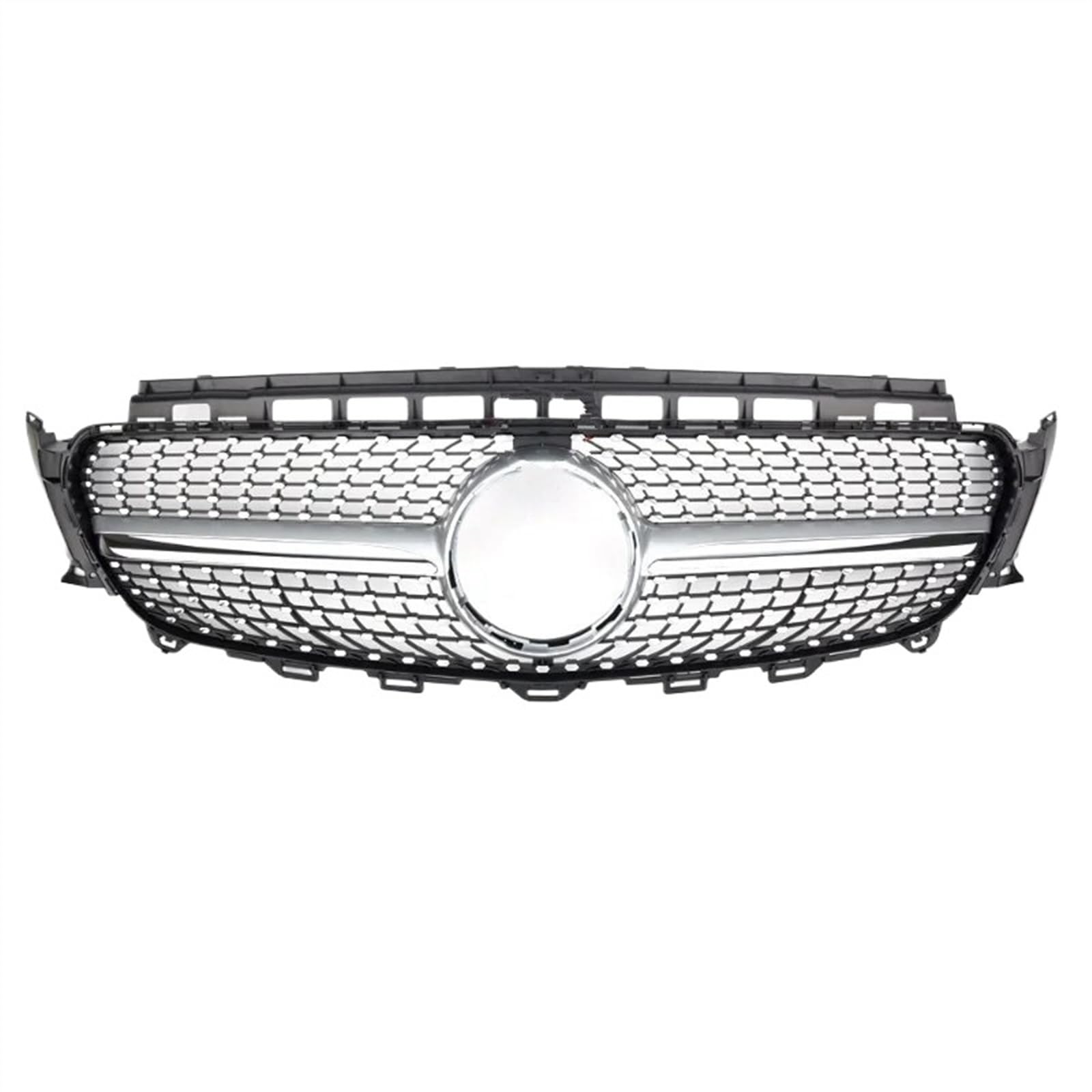 NIONGYN Auto Kühlergrill Kompatibel Mit Benz Für E-Klasse W213 C238 E180 E200 E220 E300 E350 E400 E450 2016 2017 2018 2019 Auto-Frontkühlergrill Ersatz(Silver) von NIONGYN