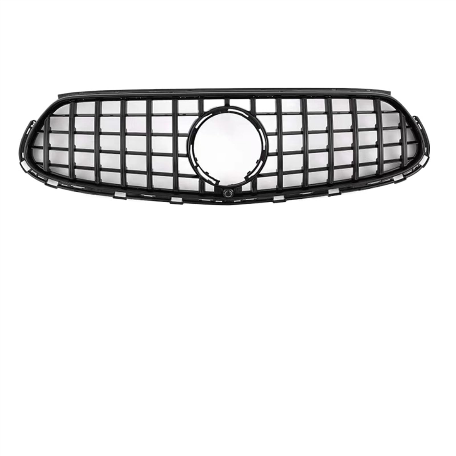 NIONGYN Auto Kühlergrill Kompatibel Mit Benz Für GLC X254 2023 2024 Stil Frontkühlergrill Einlassgitter Mesh Grill Tuning Zubehör Stoßfänger Mesh Fronteinlassgitter(Black) von NIONGYN