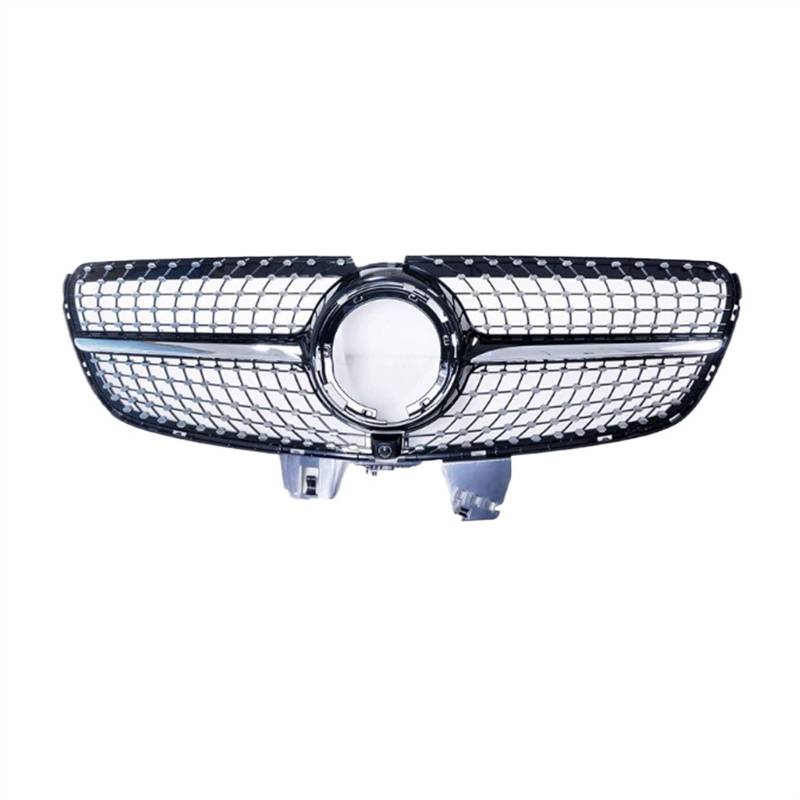 NIONGYN Auto Kühlergrill Kompatibel Mit Benz Für V-Klasse W447 2015 2016 2017 2018 2019 2020 2021 2022 2023 Auto Diamant-Stil Frontstoßstangengrill Haubengrill Tuning(Black,2020-2023) von NIONGYN