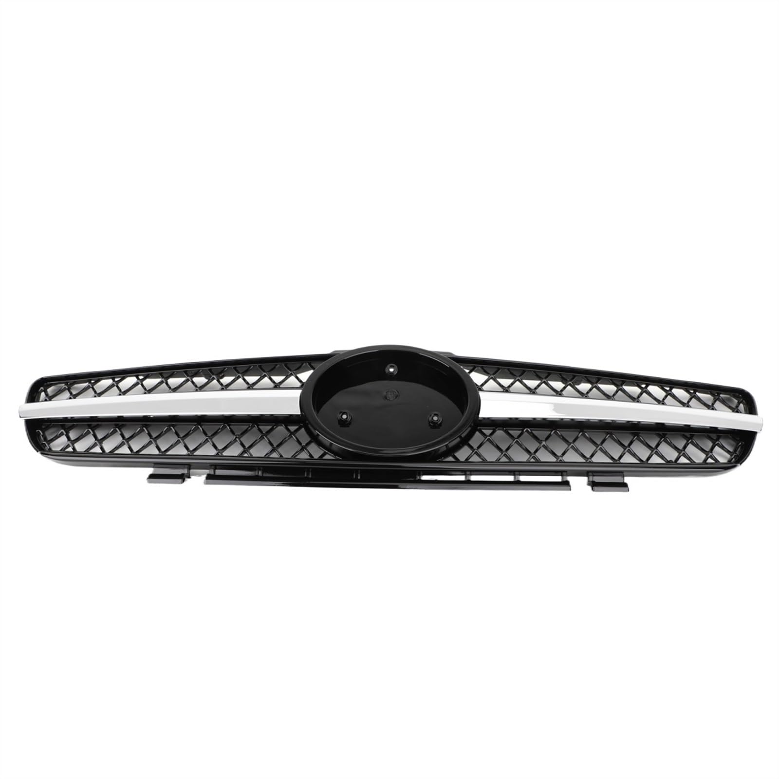 NIONGYN Auto Kühlergrill Kompatibel Mit Benz R230 SL500 SL600 2003 2004 2005 2006 1 Fin Star Für AMG Auto-Frontgrill Frontstoßstangengrill Frontkühlergrill von NIONGYN