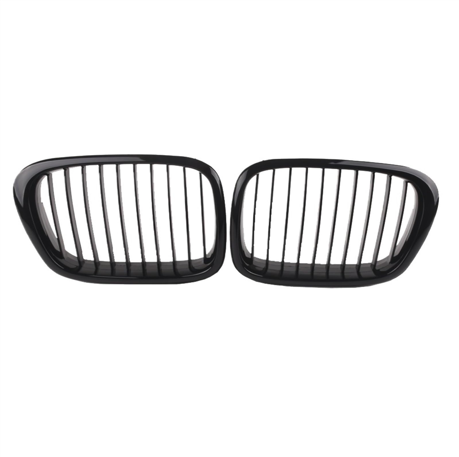 NIONGYN Auto Kühlergrill Kompatibel Mit E39 5er 525 528 530 535 540 Für M5 1997 1998 1999 2000 2001 2002 2003 Vorne Mitte Breite Niere Haube Kühlergrill(Gloss Black) von NIONGYN