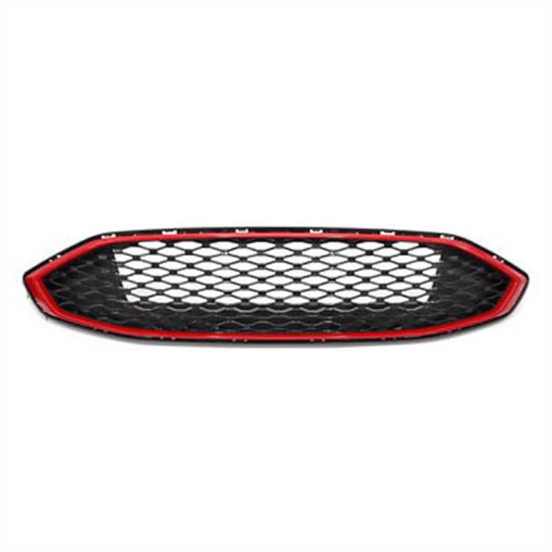 NIONGYN Auto Kühlergrill Kompatibel Mit Ford Für Mondeo 2017 2018 Auto-Front-Zentralstoßstange, Wabengitter, Frontgrill-Zierstreifen, Abdeckung, Ersatz(Black Red) von NIONGYN