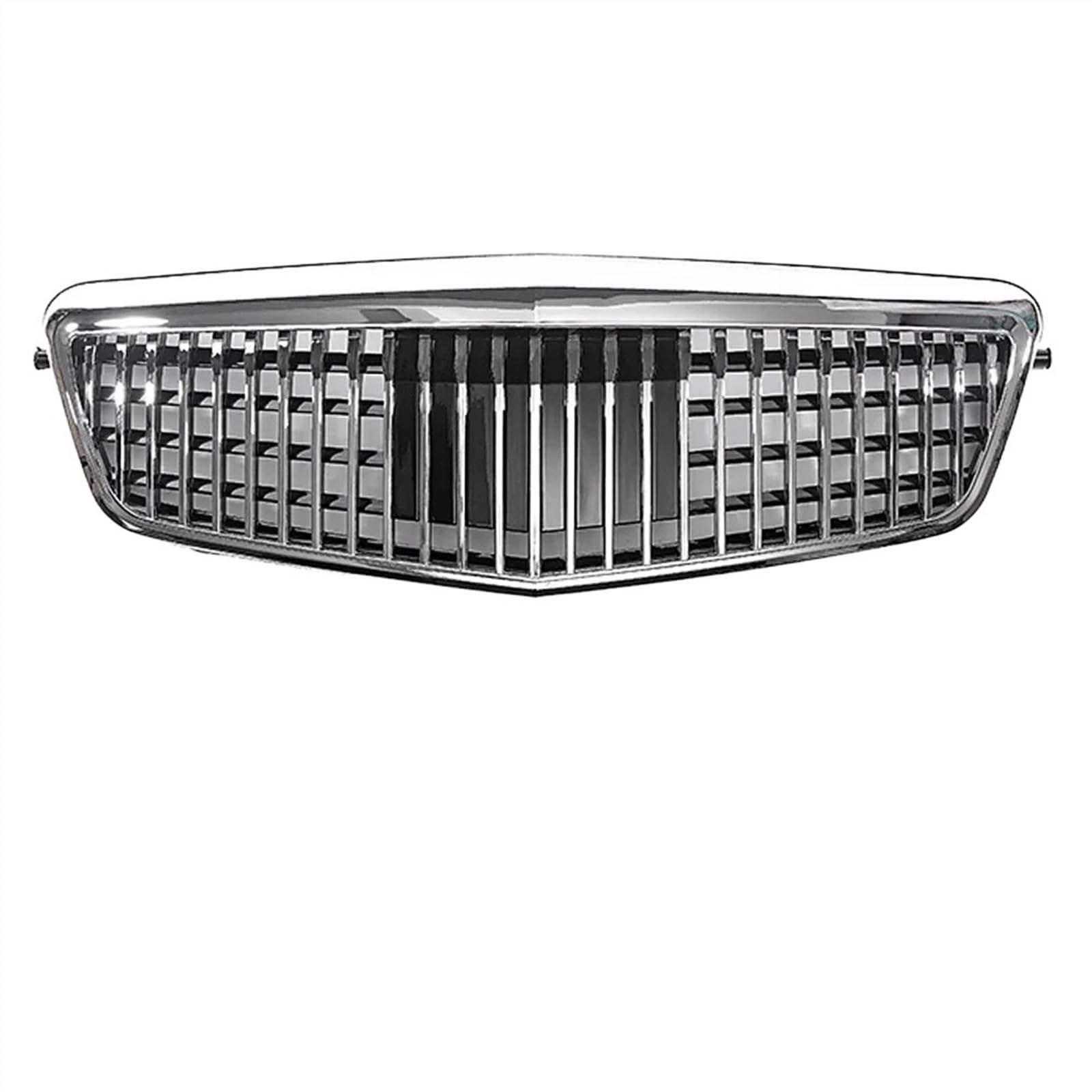 NIONGYN Auto Kühlergrill Kompatibel Mit Für E-Klasse W212 E250 E300 E350 E500 2010 2011 2012 2013 Auto-Stoßstangengitter Fronteinlassgitter Frontkühlergrill(Silver,Maybach) von NIONGYN