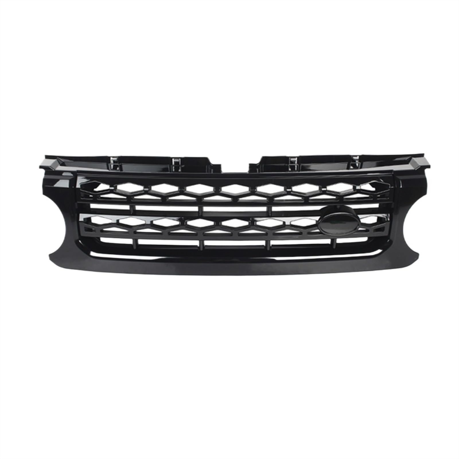 NIONGYN Auto Kühlergrill Kompatibel Mit Land Für Rover Für Discovery LR4 2010 2011 2012 2013 Autozubehör Frontstoßstangengrill Mittelpanel Styling Oberer Grill(Black) von NIONGYN