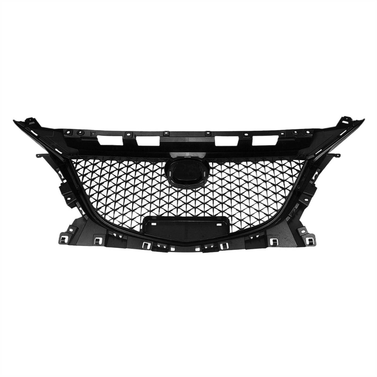 NIONGYN Auto Kühlergrill Kompatibel Mit Mazda Für Axela 4-türige Limousine 2014 2015 2016 Frontgrill Wabenstil Renngrill Auto Oberer Stoßfänger Ansaughaube Kühler von NIONGYN