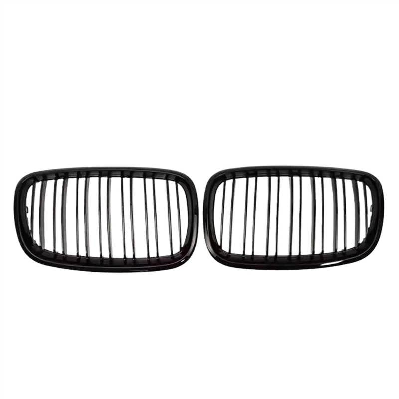 NIONGYN Auto Kühlergrill Kompatibel Mit X5 E70 X6 E71 2007 2008 2009 2010 2011 2012 2013 2014 Auto Vorne Doppel-Niere Stoßfänger Kühlergrill Auto Vorne Kühlergrill(Glossy Black) von NIONGYN