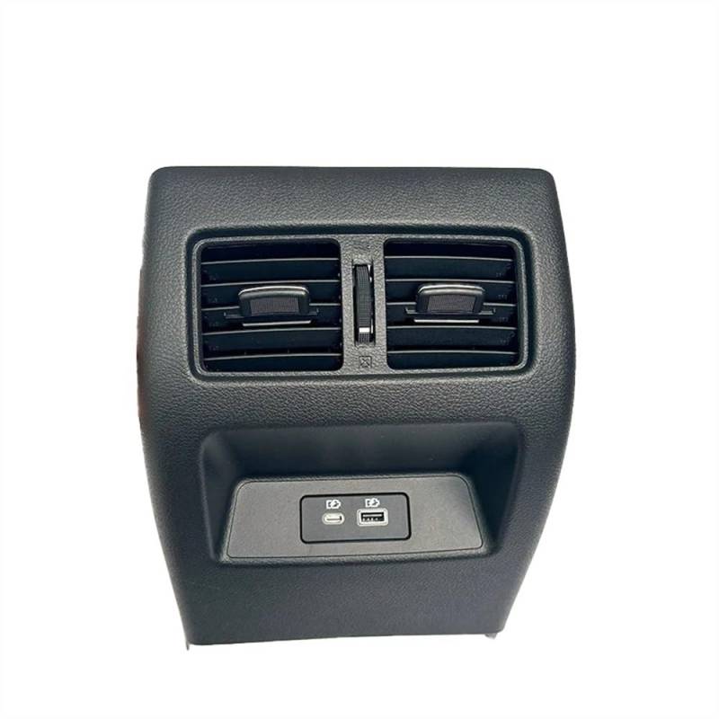 NIONGYN Auto Lüftungsdüsengitter Kompatibel Mit Nissan Für Teana Für Altima 2019 2020 2021 Auto Hinten Klimaanlage Outlet Rahmen Auto Armaturenbrett Klimaanlage Vent(B Black 1 Piece) von NIONGYN