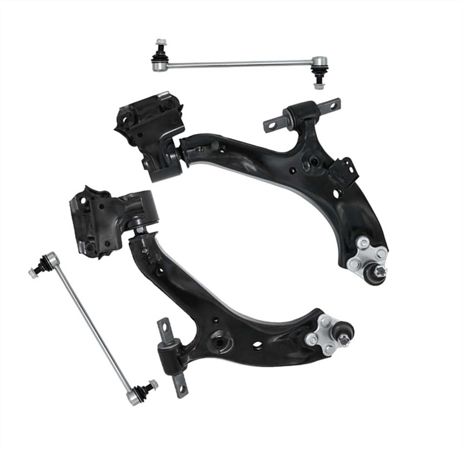 NIONGYN Auto Querlenker Kompatibel Mit CR-V 2012 2013 2014 51350T0AA02 51360T0AA02 Vorderradaufhängungssatz Querlenker Kugelgelenke Stabilisatorverbindungen Satz Autozubehör von NIONGYN