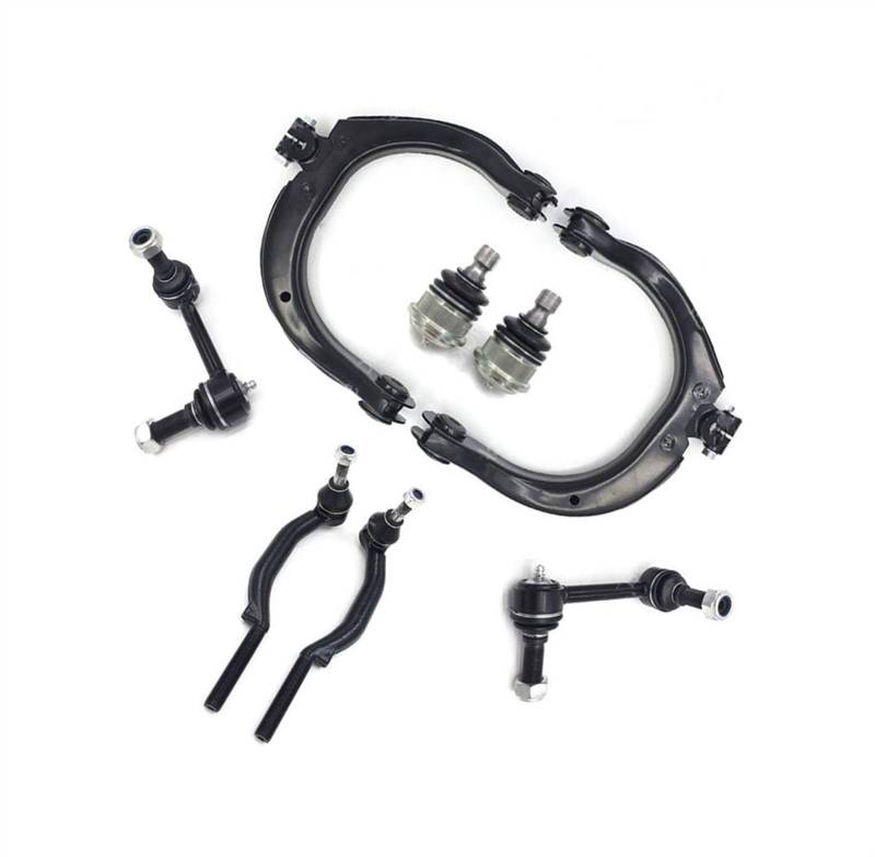 NIONGYN Auto Querlenker Kompatibel Mit Chevrolet Für Trailblazer EXT 2004 2005 2006 Vorderer Oberer Querlenker Kugelgelenk Spurstange Stabilisator-Kits Querlenker-Radaufhängung von NIONGYN