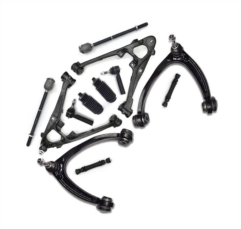 NIONGYN Auto Querlenker Kompatibel Mit GMC Für Sierra 1500 Für Yukon 2007–2013 15096197 15096198 Vorderer Oberer Unterer Querlenker Spurstangenmanschetten Stabilisatorverbindung Aufhängungssatz von NIONGYN