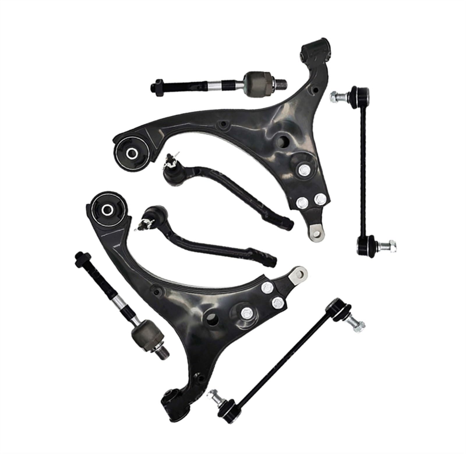 NIONGYN Auto Querlenker Kompatibel Mit Hyundai Für Elantra 2007 2008 2009 2010 2011 2012 545012H100 545002H000 Front Lower Arm Set Spurstangenköpfe Aufhängungssätze von NIONGYN