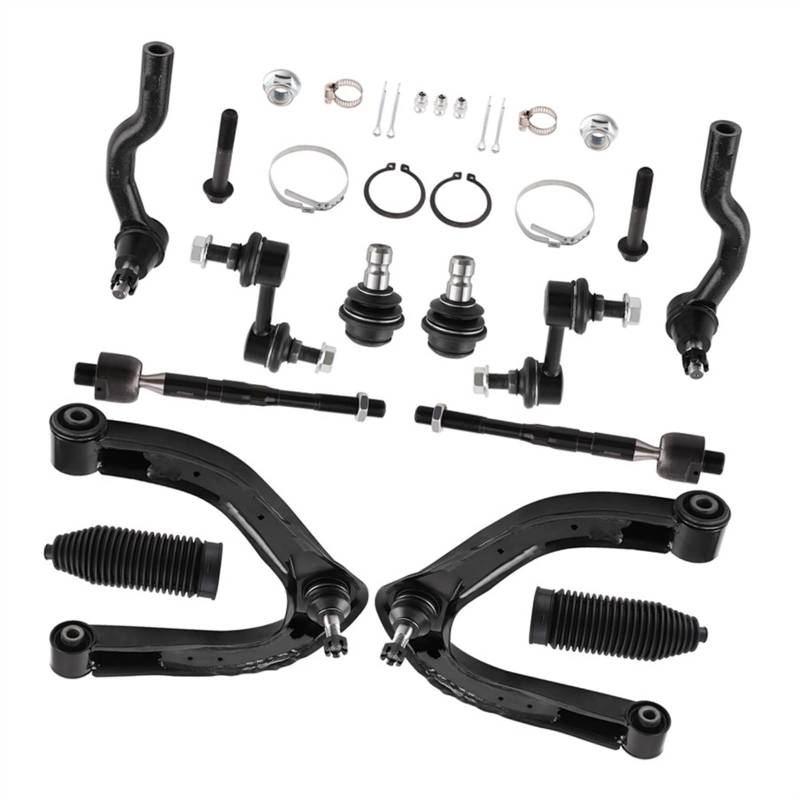 NIONGYN Auto Querlenker Kompatibel Mit Infiniti Für Qx56 2004 2005–2013 ES800032 Vorderradaufhängung Oberlenker Kugelgelenk Spurstangenkopf Stabilisator EV800216 K750146 von NIONGYN