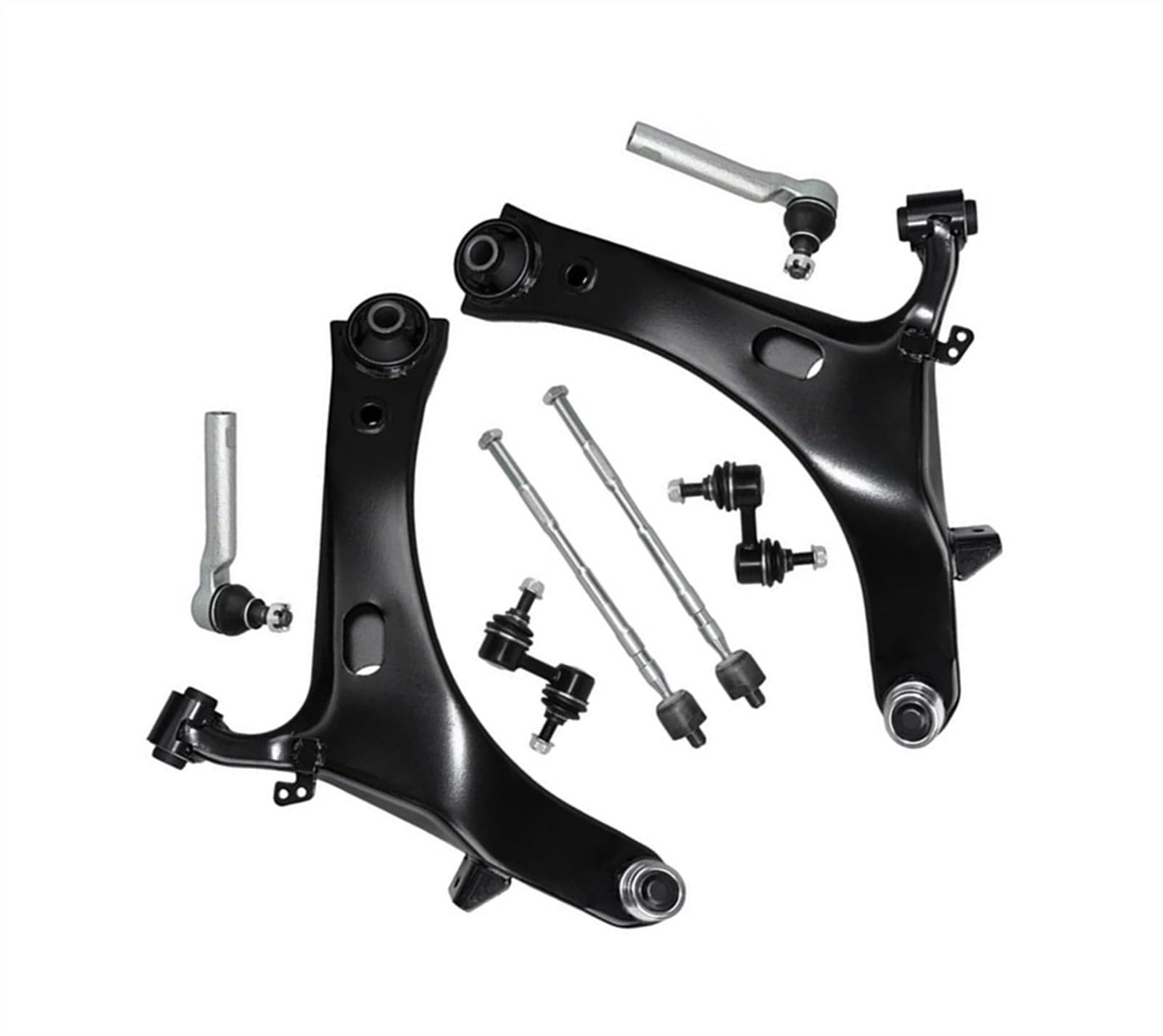 NIONGYN Auto Querlenker Kompatibel Mit Subaru Für Outback Für Legacy GT 2005 2006 2007 2008 2009 Vorderradaufhängung Untere Querlenker Stabilisatorverbindung Spurstangenkopf-Set von NIONGYN