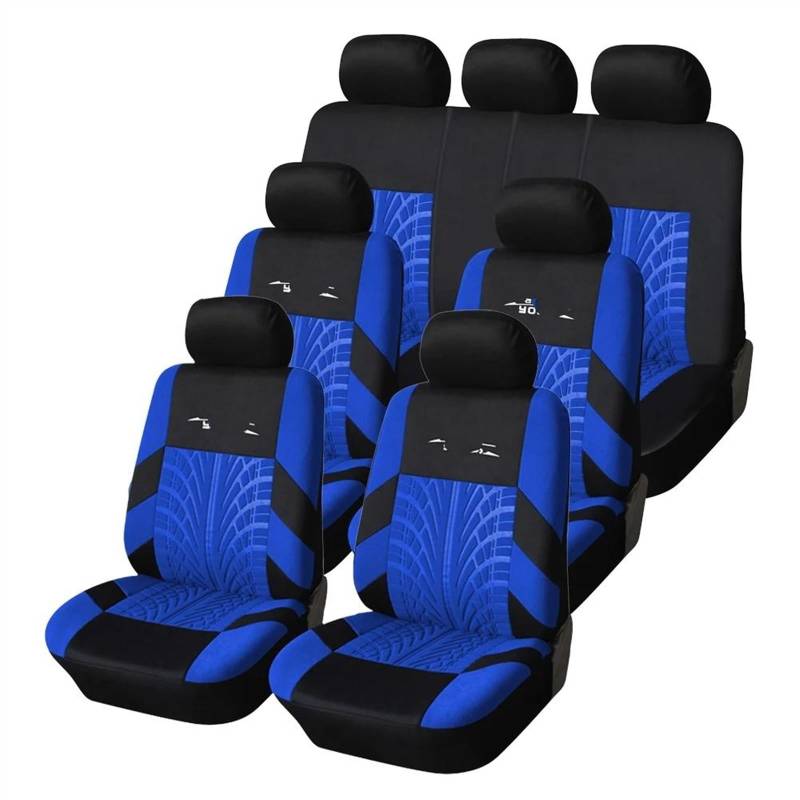 NIONGYN Set Autositzbezüge 7PCS Autositzbezüge Autositzbezüge Passend Für Die Meisten Autos Bezüge Autositzschutz Automotive Interior Autositzmattenbezug Autoinnenbezüge(3) von NIONGYN