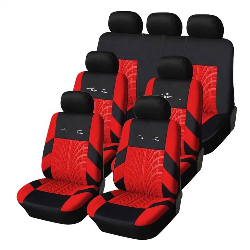 NIONGYN Set Autositzbezüge 7PCS Autositzbezüge Autositzbezüge Passend Für Die Meisten Autos Bezüge Autositzschutz Automotive Interior Autositzmattenbezug Autoinnenbezüge(6) von NIONGYN