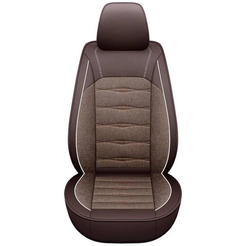 NIONGYN Set Autositzbezüge Kompatibel Mit K&ia Universal-Autositzbezug, Auto-Innenraum-Autositz-Schutzpolster, Auto-Vordersitzbezug, Auto-Kissenschutzmatte(Brown,Front) von NIONGYN