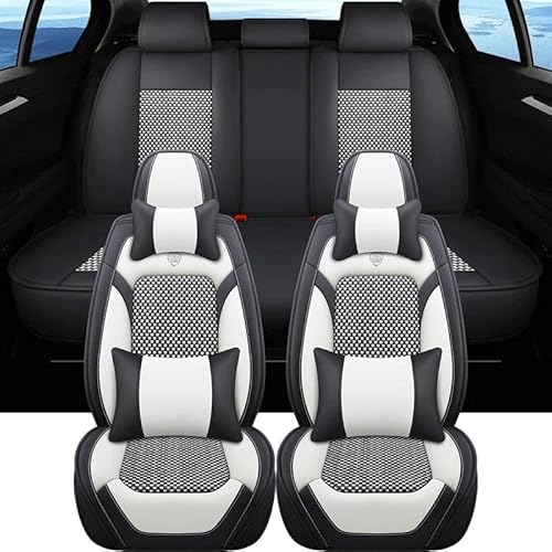 NIONGYN Set Autositzbezüge Kompatibel Mit Seat Für Ibiza 5-Sitzer, Autositzbezug, Auto-Innenbezüge, Komplettes Set, Universelle Vordersitze, Rückbank-Sitzbezug, Gepolsterte Kissen(2,color1) von NIONGYN